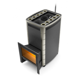 Дровяная печь для бани TMF Гекла Inox БСЭ ЗК антрацит НВ